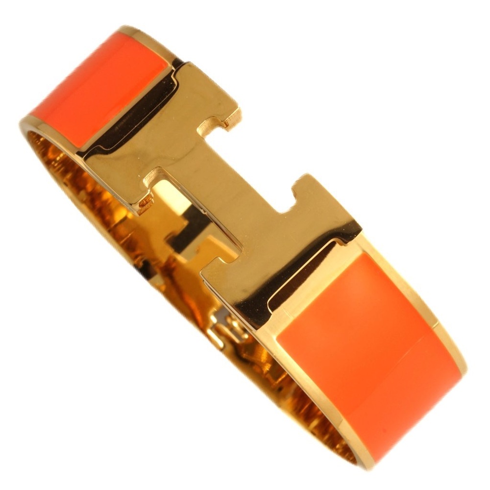 Orange cuff bracelet